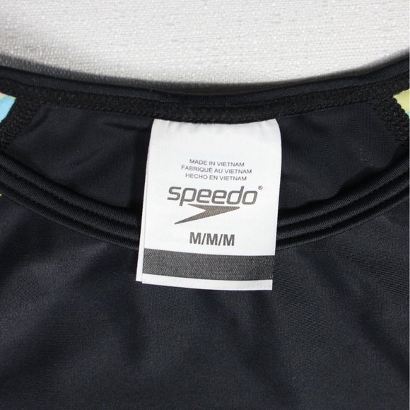 Speedo Girls Black‎ / Pink UV Protection Pullover Swim Top Size Medium Lot Of 2 - Picture 5 of 9